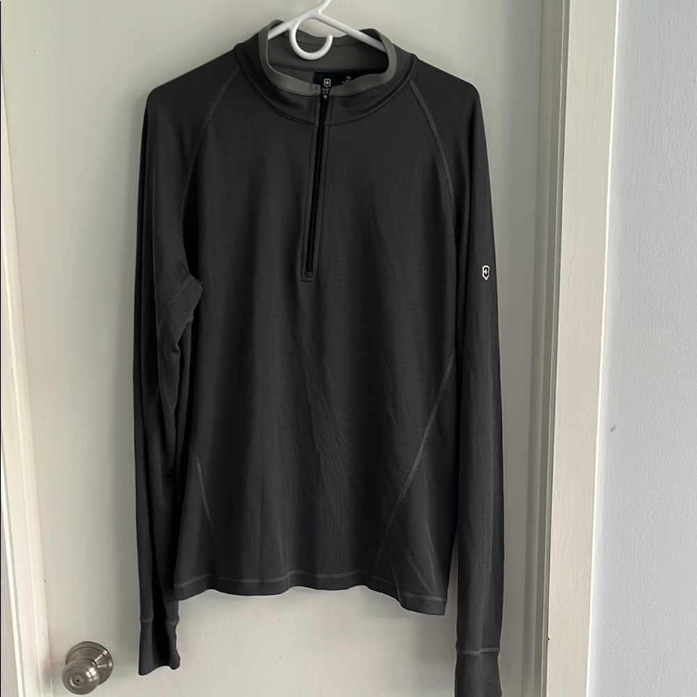 Victorinox Gray Quarter-Zip Top